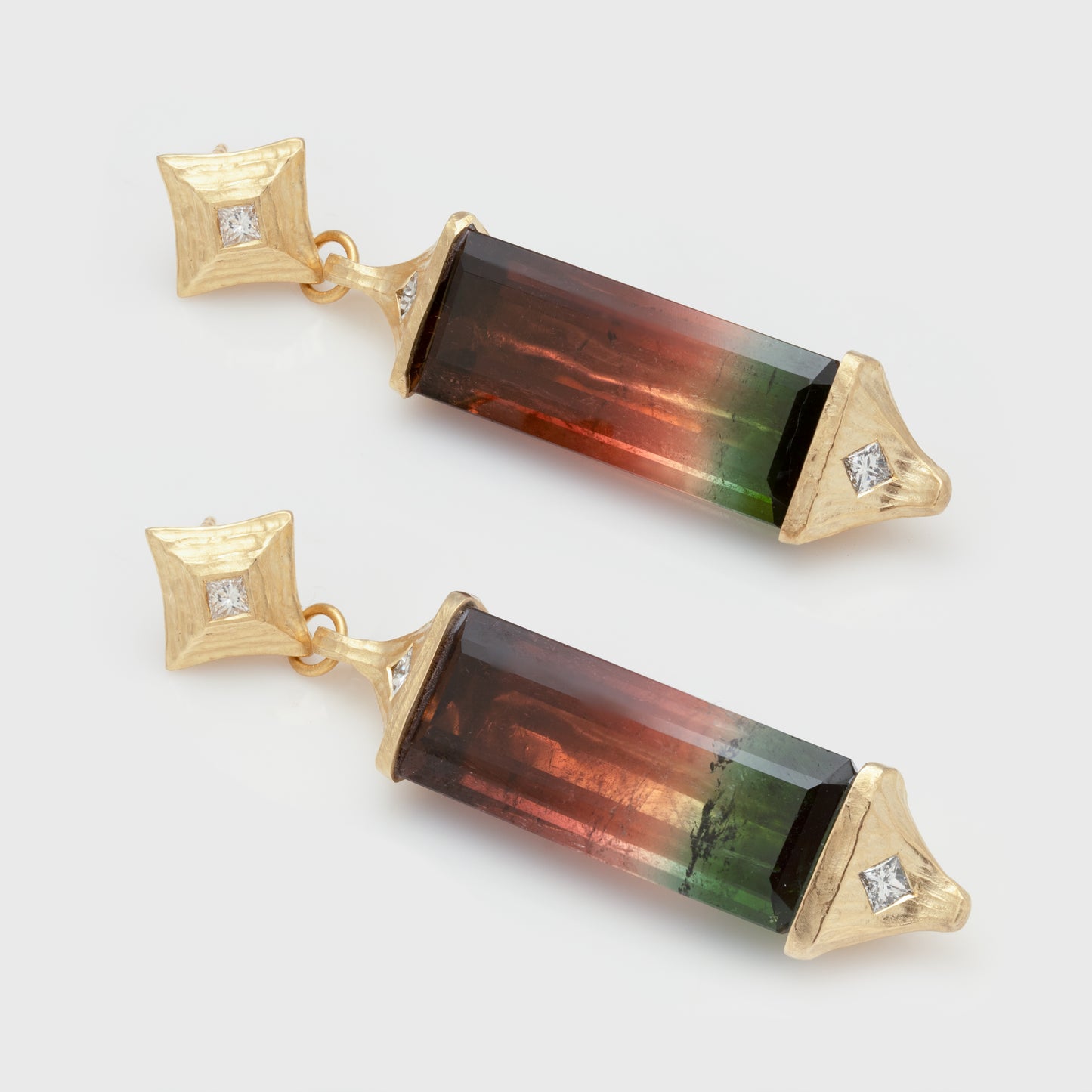 Watermelon Tourmaline Earrings