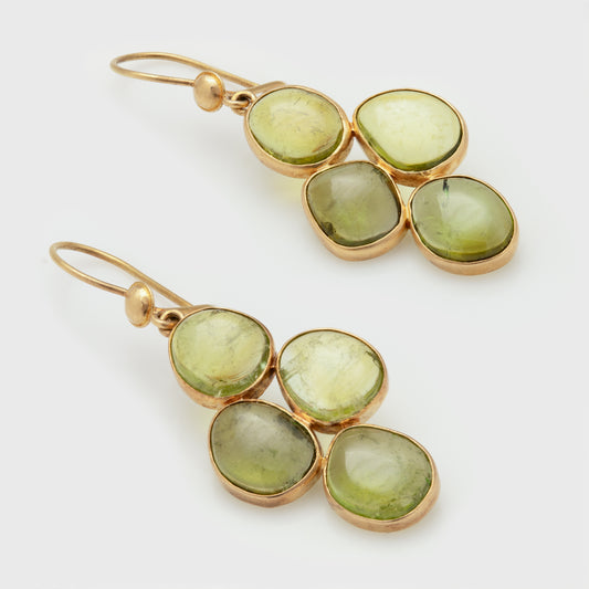 Green Tourmaline Earrings