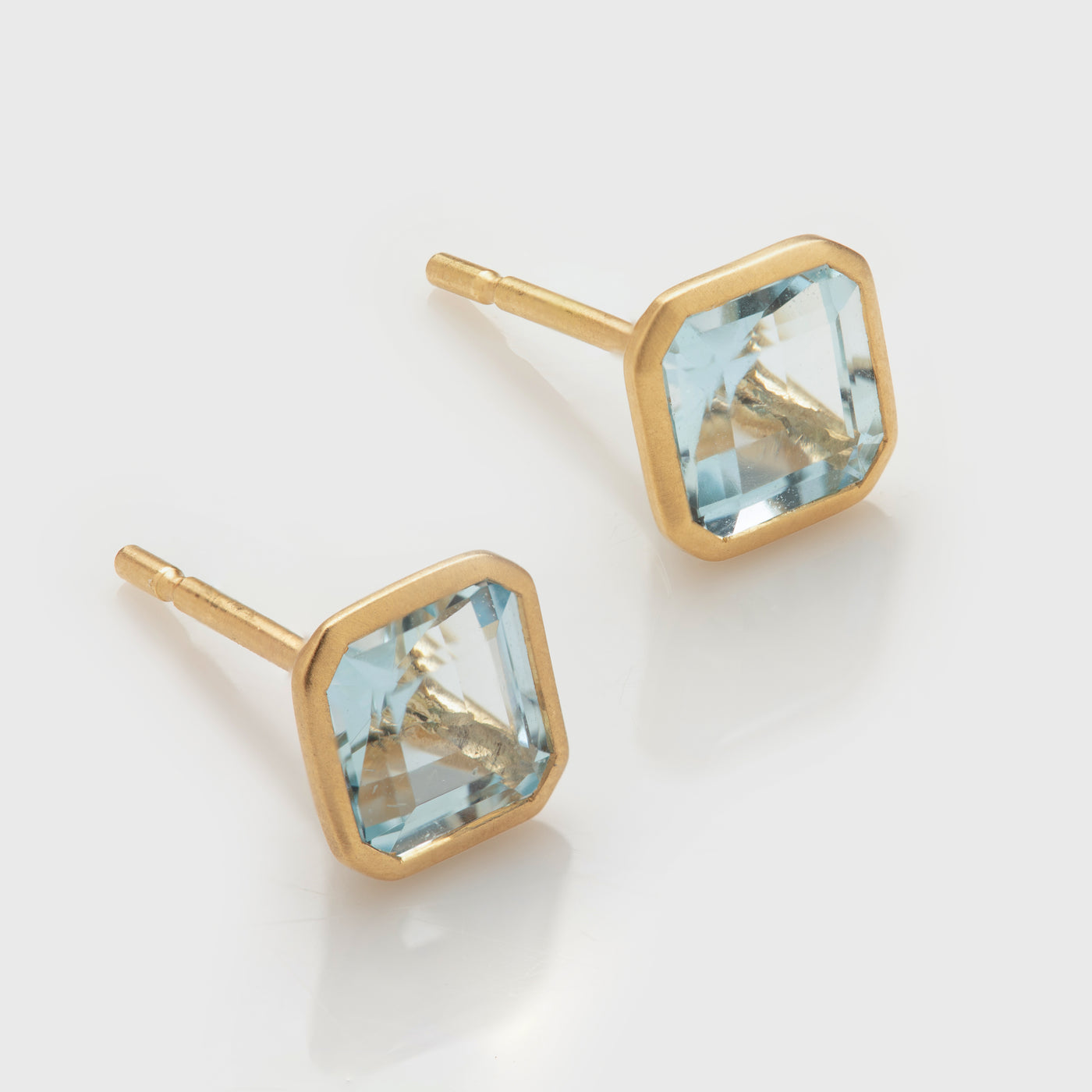 Aquamarine Studs