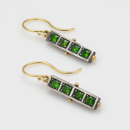 Chrome Diopside Earrings