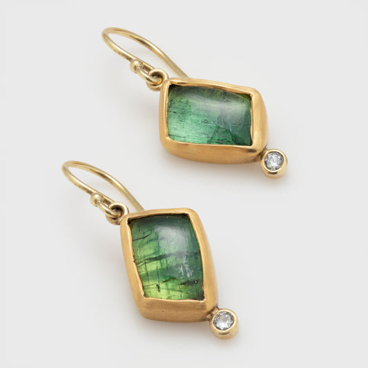 Green Tourmaline Earring