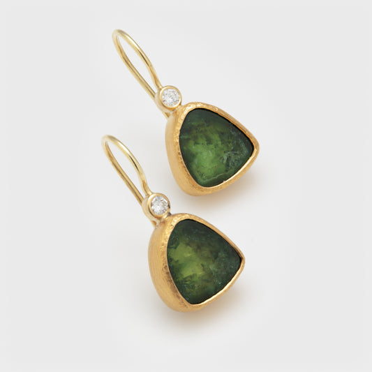 Green Tourmaline Earrings