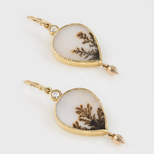 Dendritic Agate Earrings