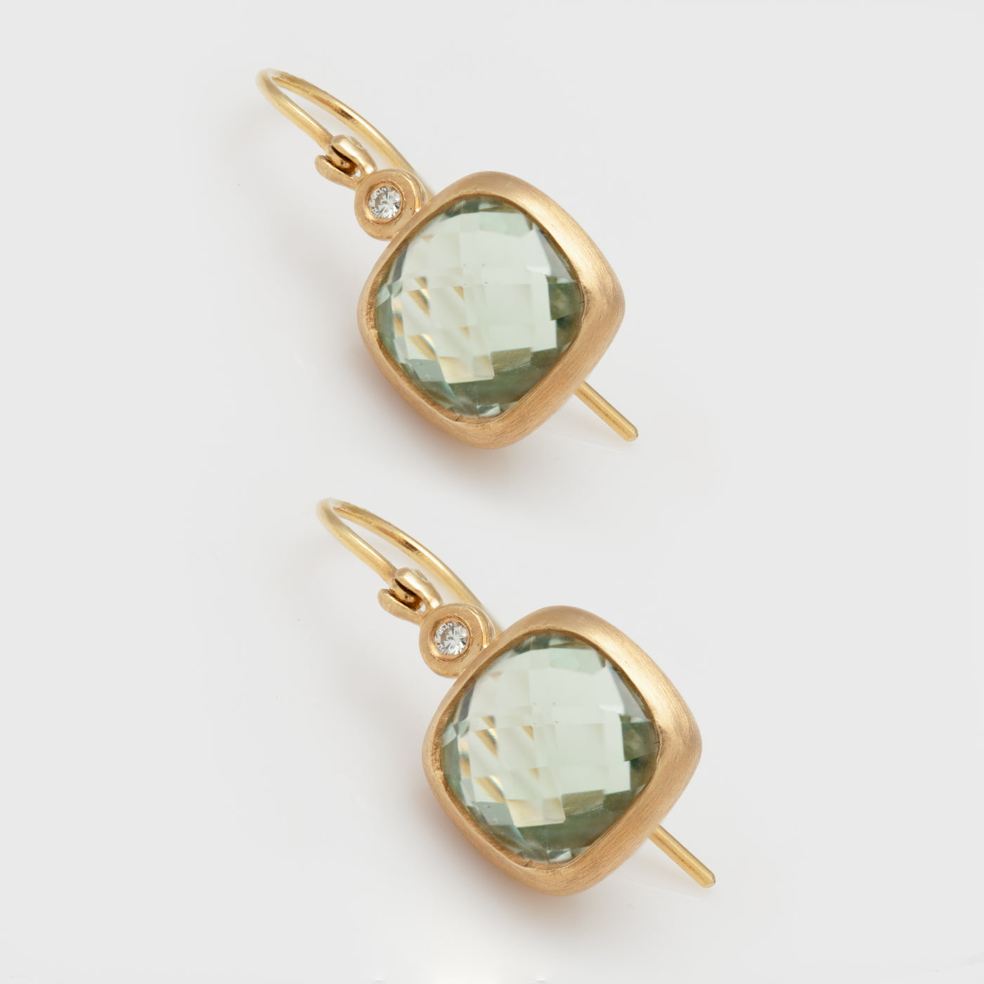 Green Amethyst Earrings