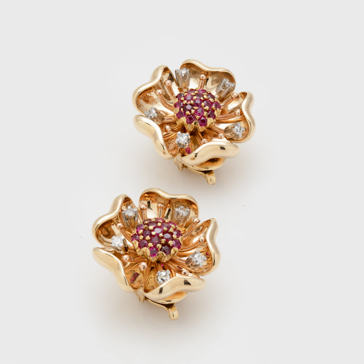 Vintage Tiffany & Co Ruby Earrings