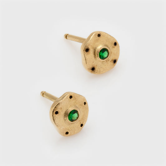 "Flora" Tsavorite Garnet Earrings