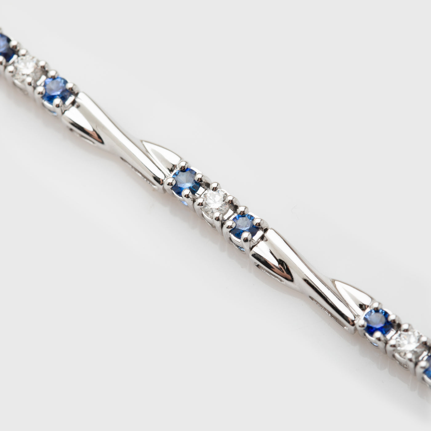 Sapphire & Diamond Link Bracelet