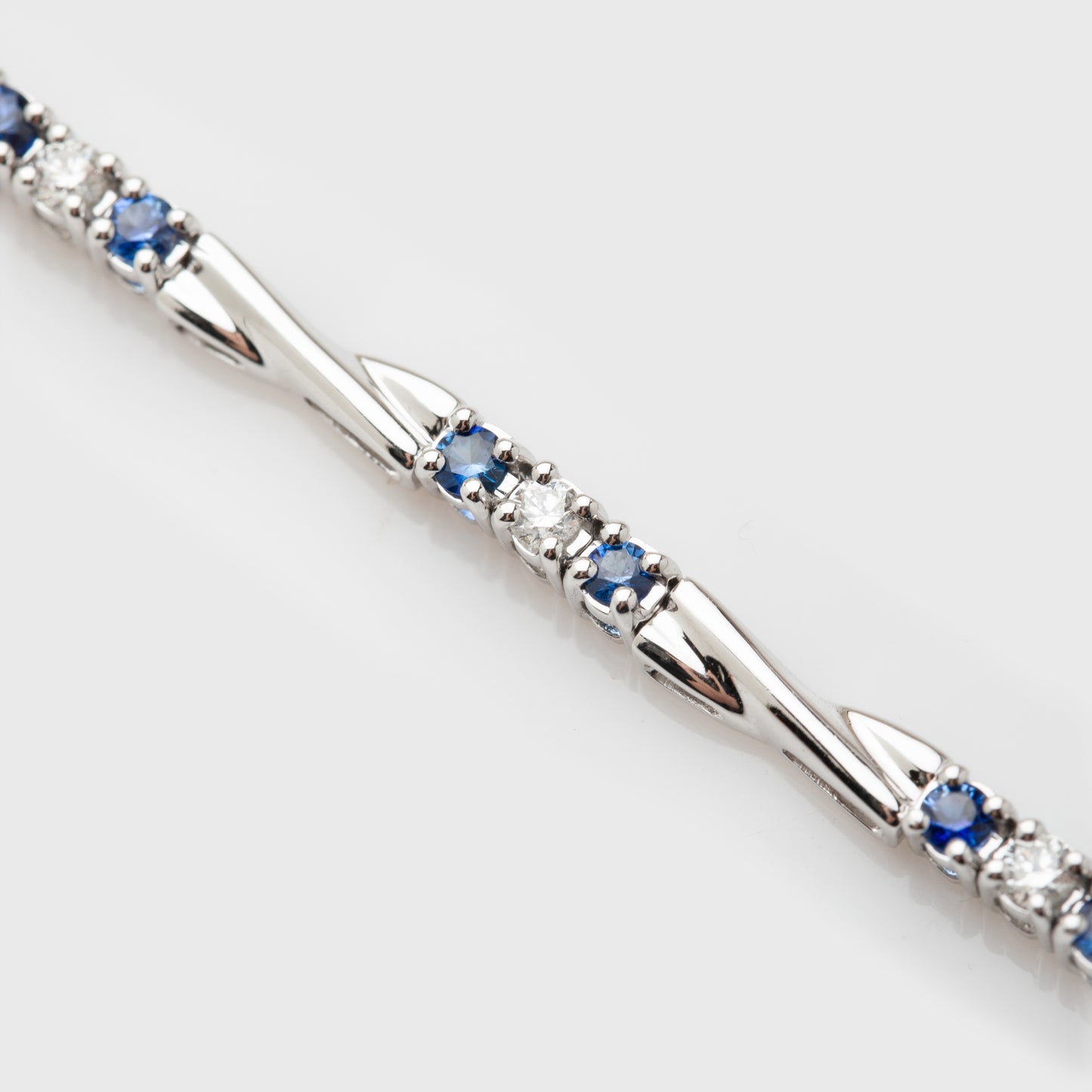 Sapphire & Diamond Link Bracelet
