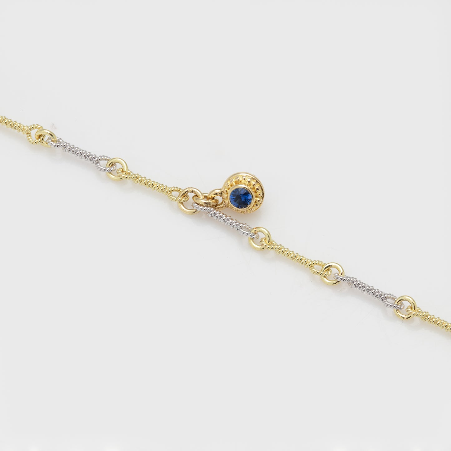 Two colored Ceylon Sapphire bracelet