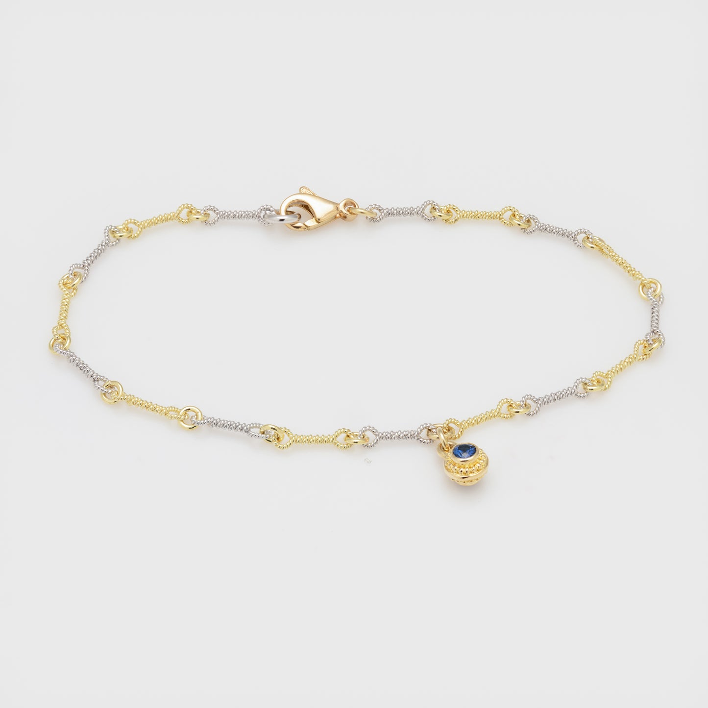 Two colored Ceylon Sapphire bracelet