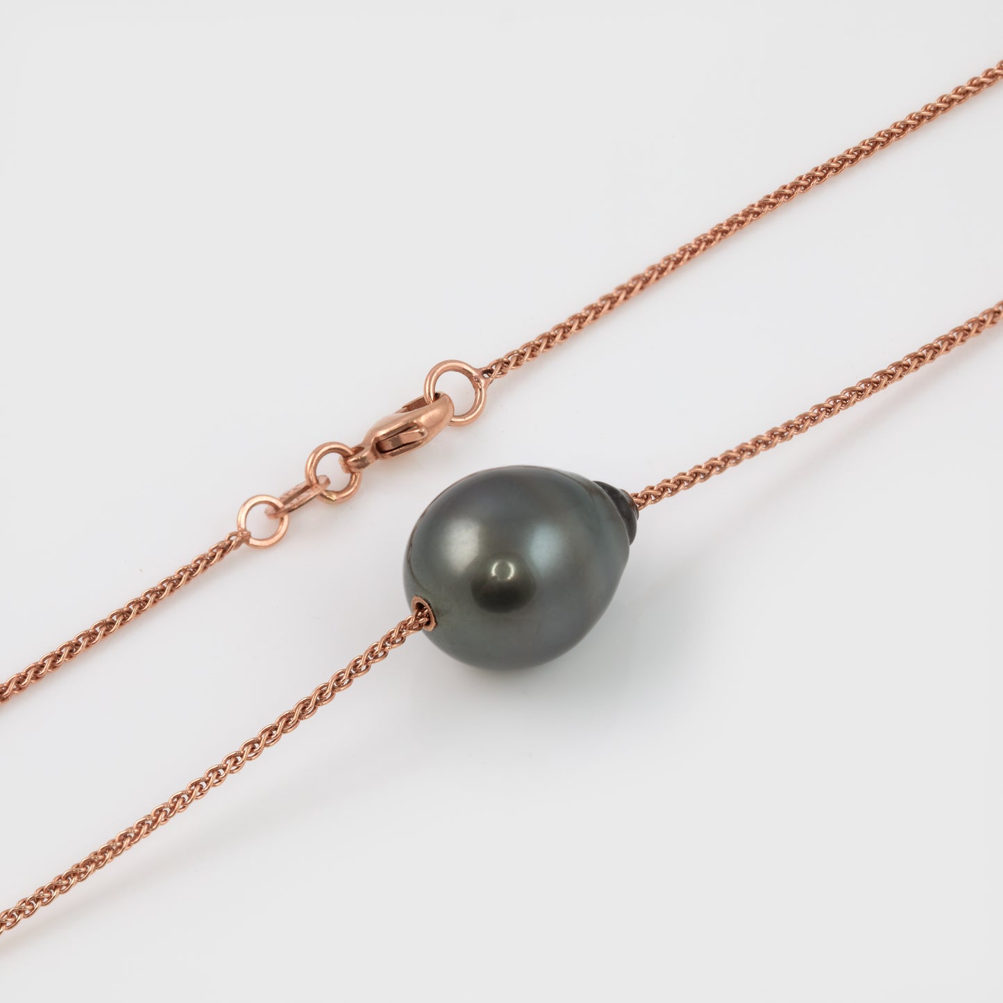 Rose Gold Pearl Necklace