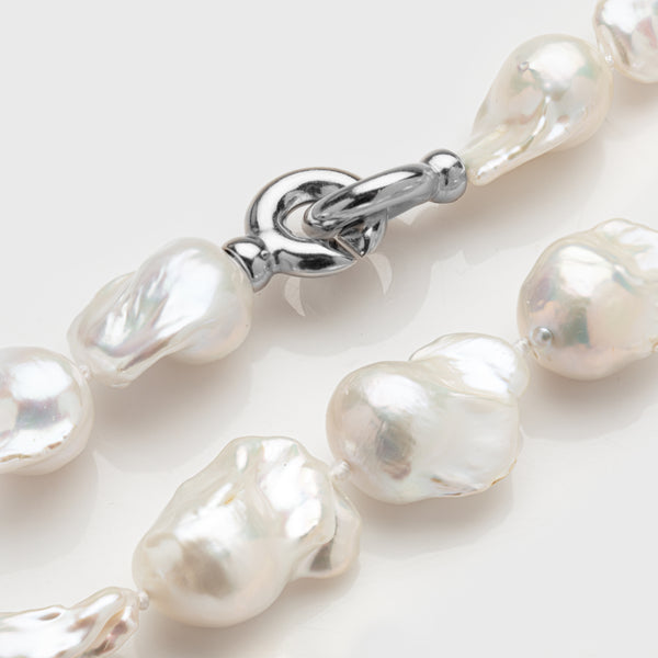 Baroque White Freshwater Pearl Necklace