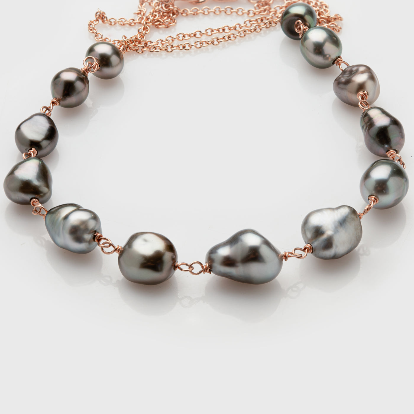 Black Tahitian Keishi Pearl Necklace