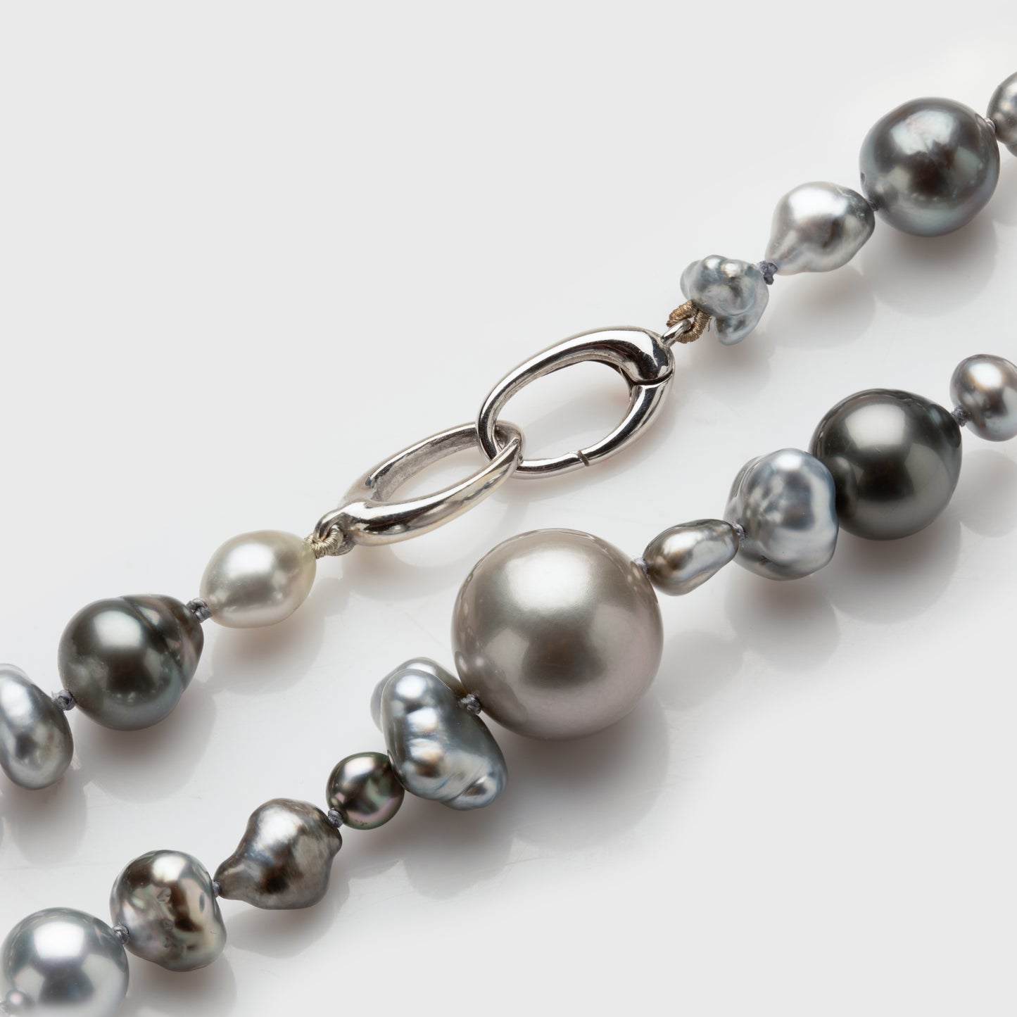 Mixed Tahitian and Keshi Pearl Necklace