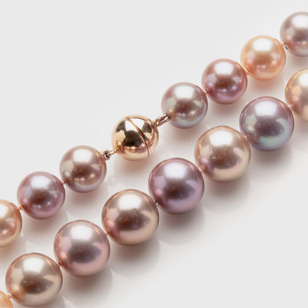 Rose & Orange Pearl Necklace