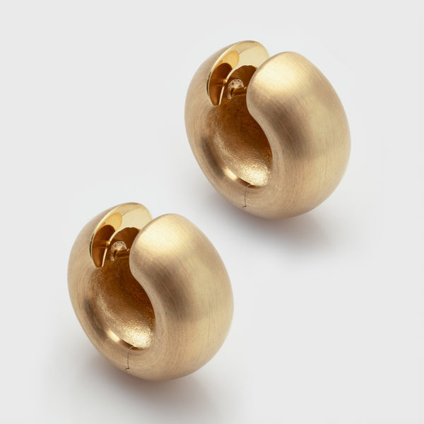 Modern Thick Gold Hoops