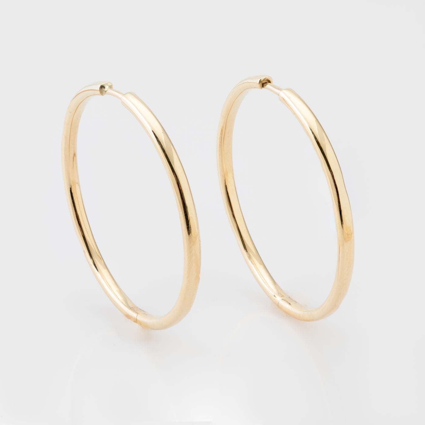 14k Yellow Gold Hoops