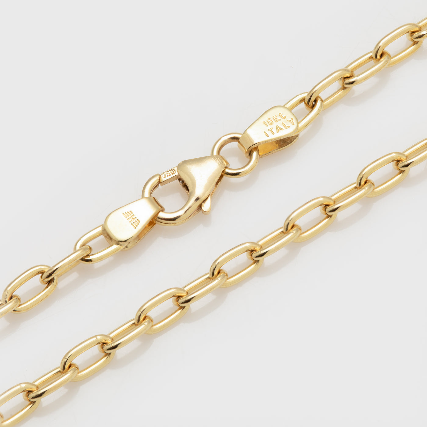 18k Gold Oval Link Chain
