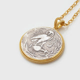 Ancient Roman Tetradrachm Coin Necklace