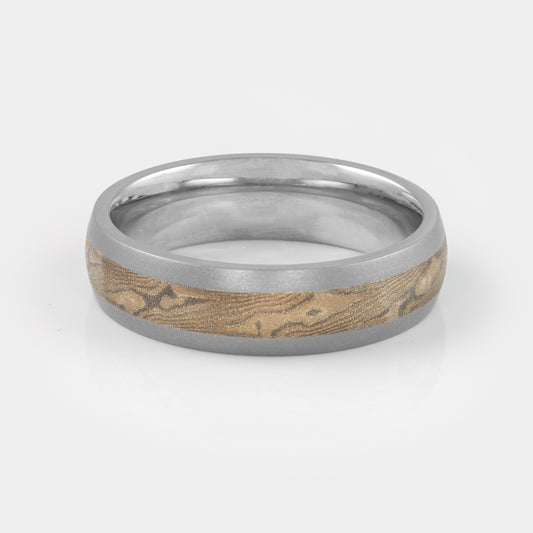 Cobalt Chrome Mokume Gane Band