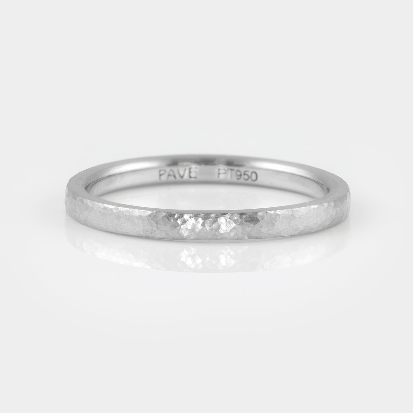 Hammered Platinum Band