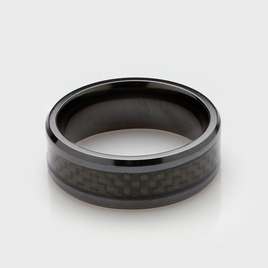 Titanium Checkerboard Band