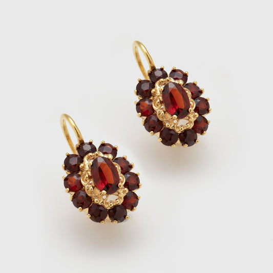 Vintage Garnet Earrings