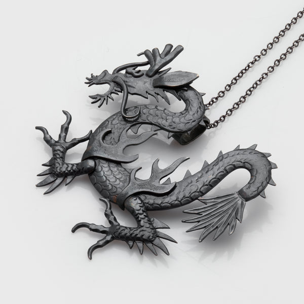 Hand Fabricated Dragon Necklace