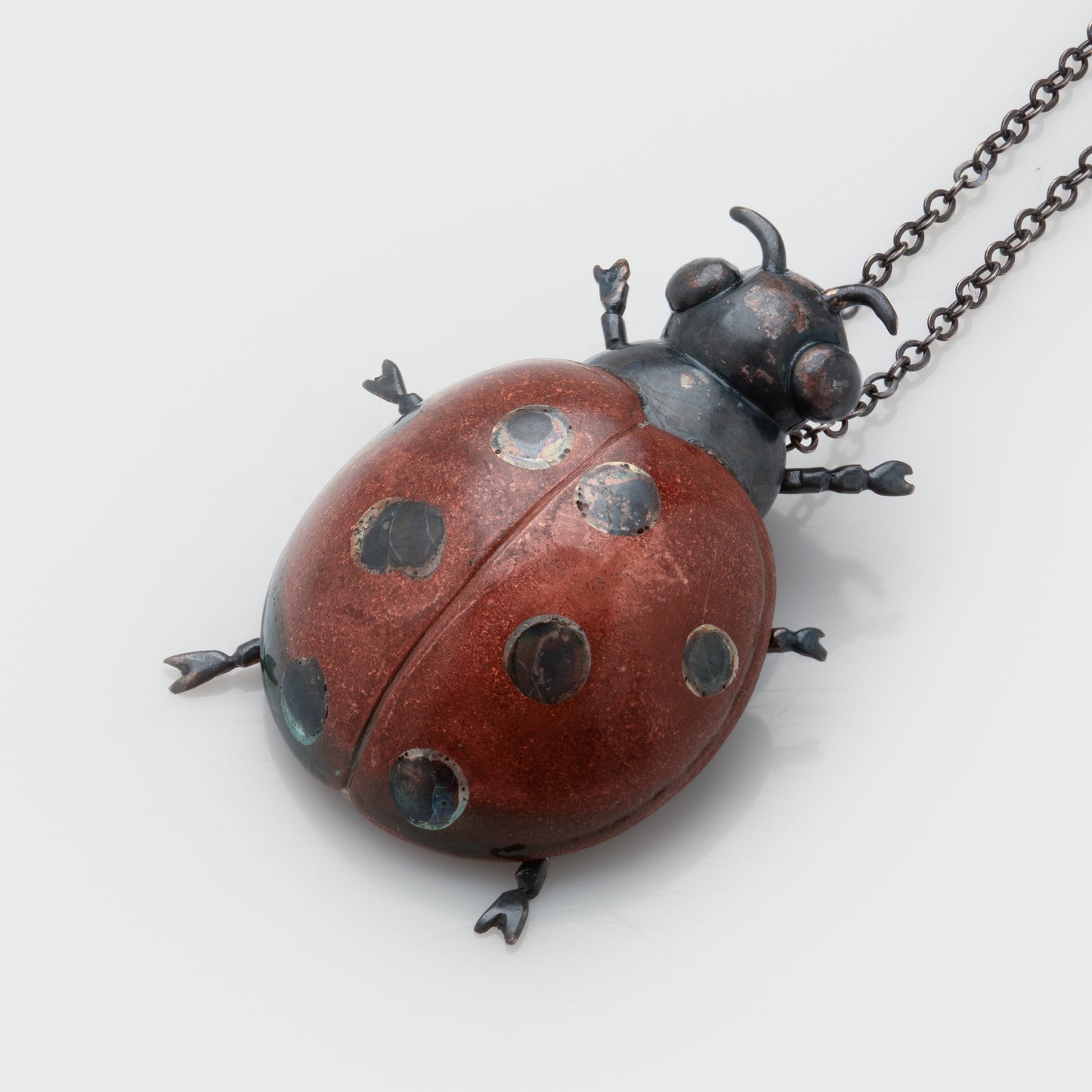 Hand Fabricated Ladybug Pendant