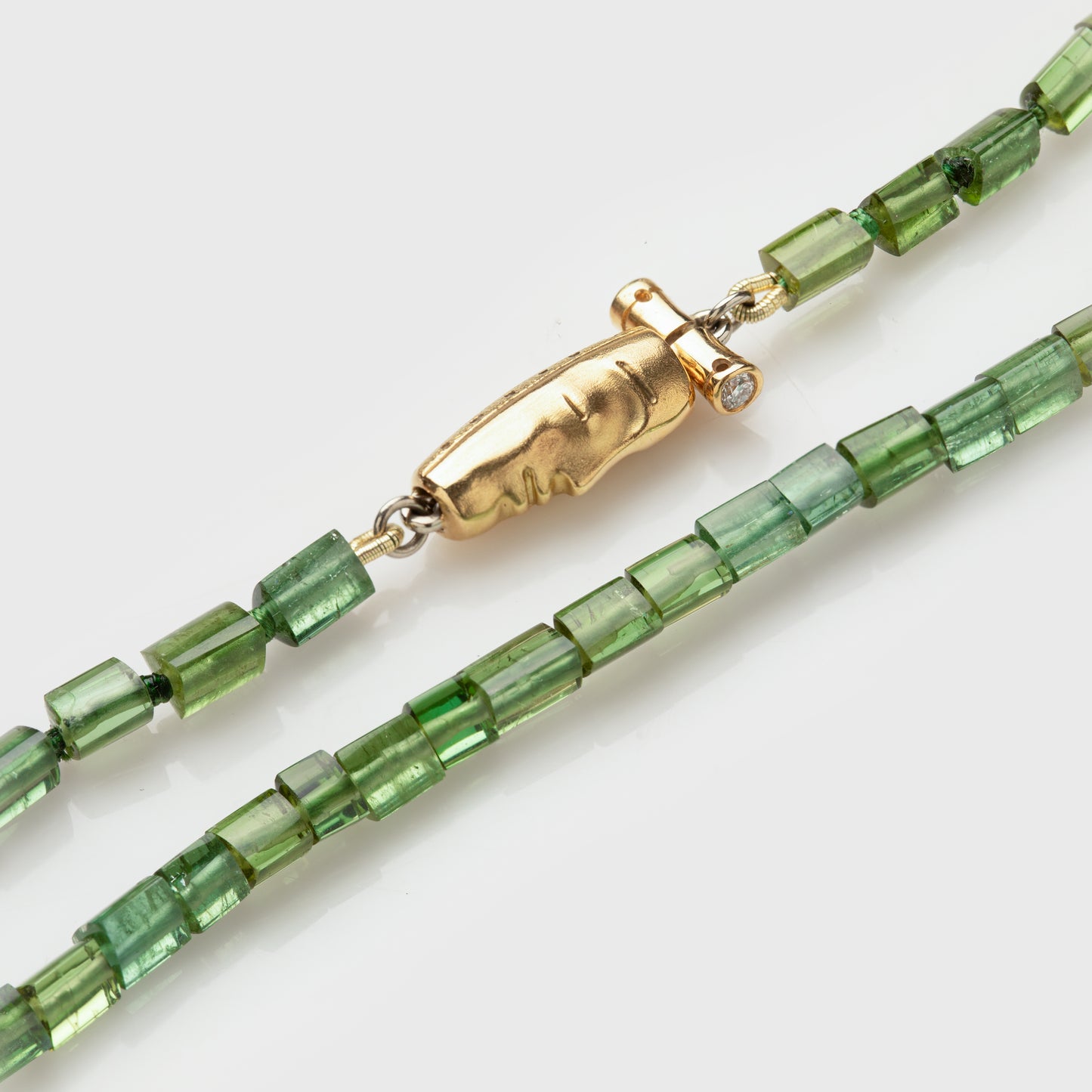 Tourmaline Necklace with "The Big Sleep" Clasp