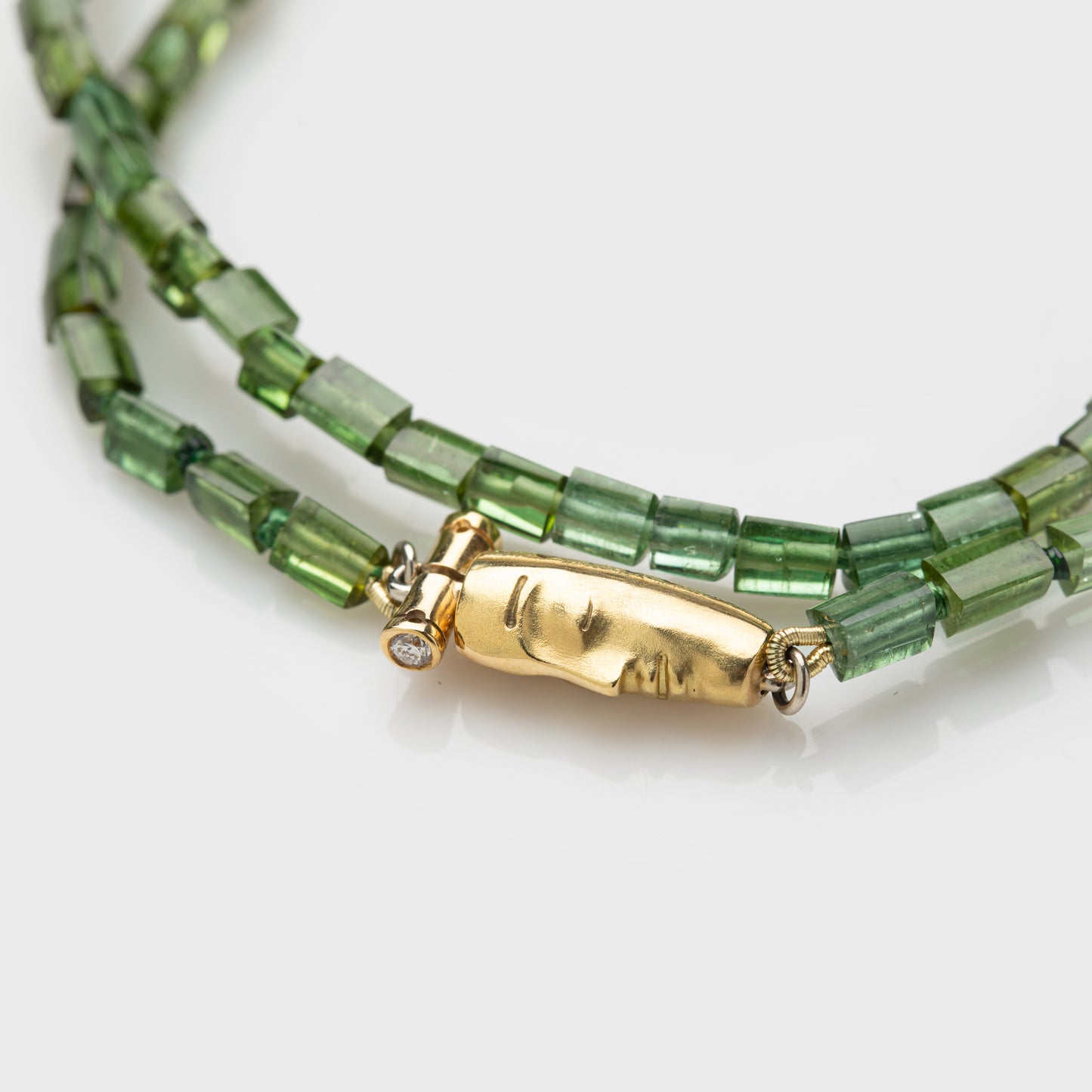Tourmaline Necklace with "The Big Sleep" Clasp