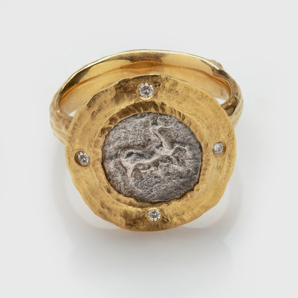 Ancient Obal Coin Ring