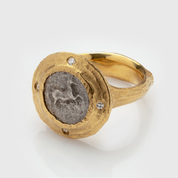 Ancient Obal Coin Ring