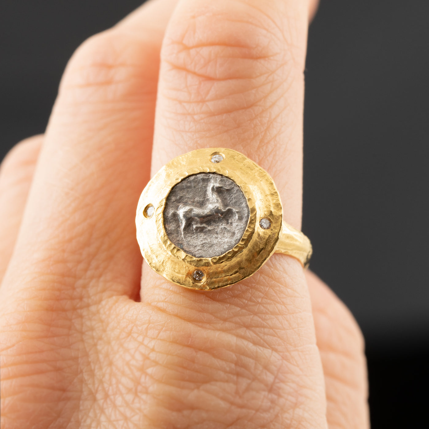 Ancient Obol Coin Ring