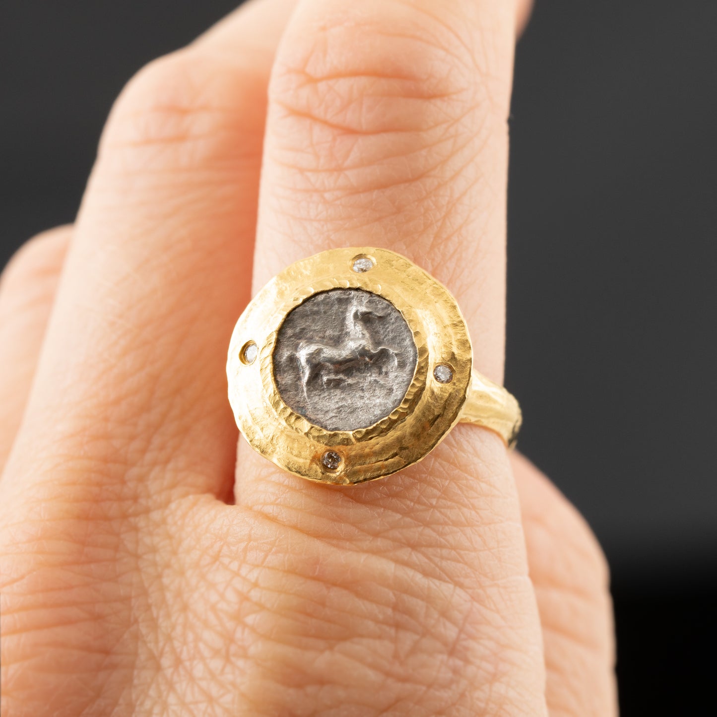 Ancient Obol Coin Ring