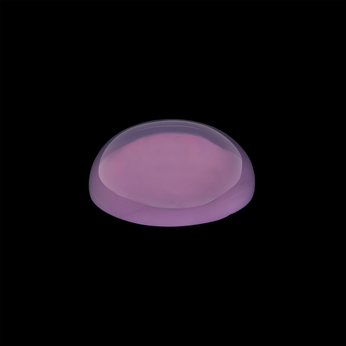 Purple calcedony on a black background