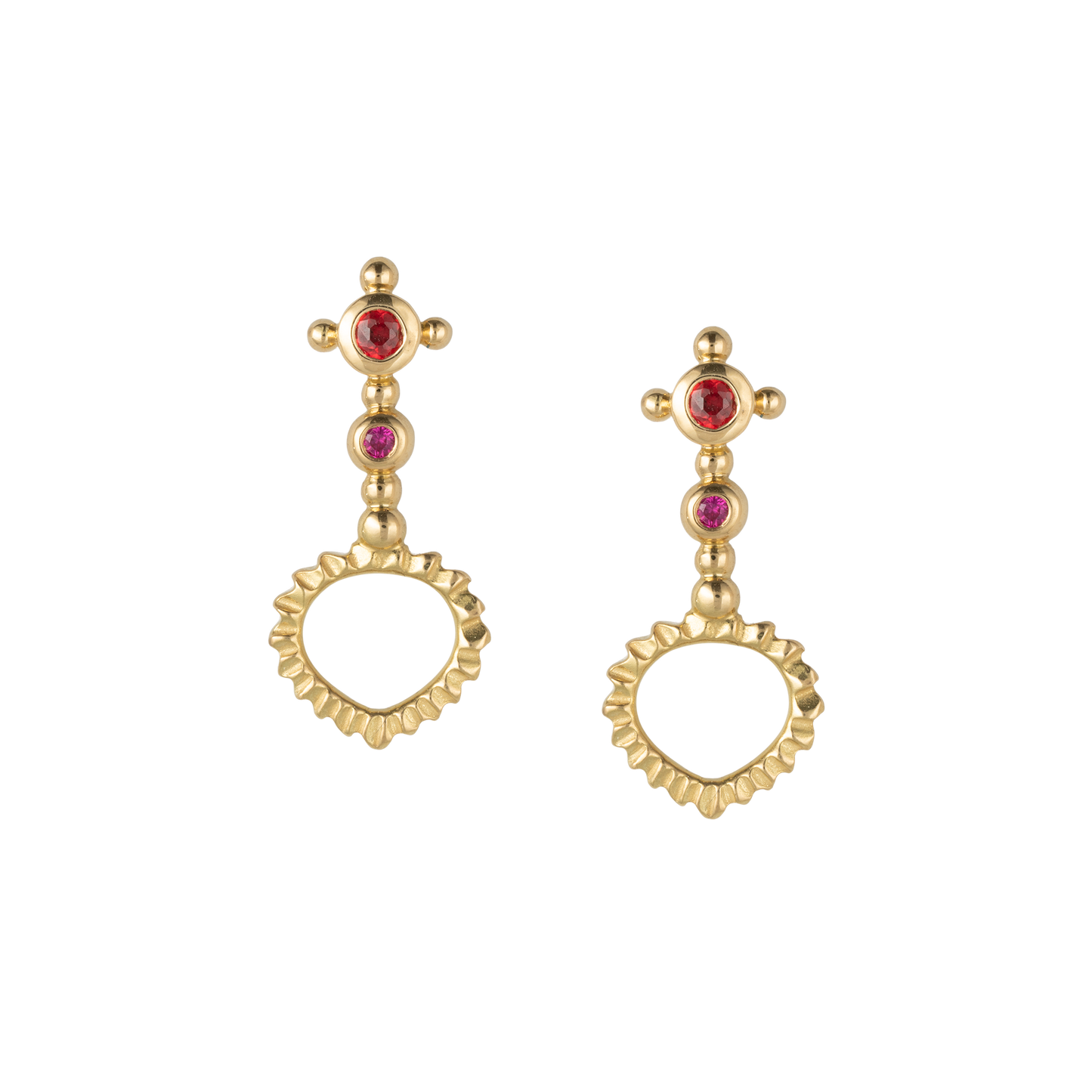 Spectre Heartlet Sapphire Earrings