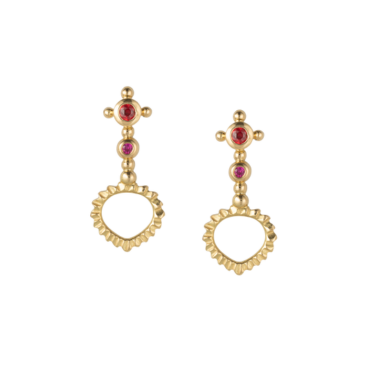Spectre Heartlet Sapphire Earrings