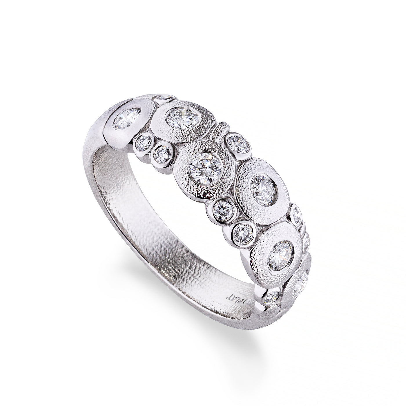 Platinum Candy Diamond Dome Ring