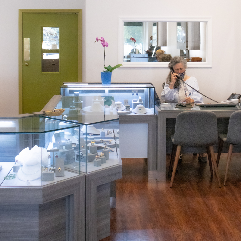 MEET THE TEAM & BOOK YOUR APPOINTMENT - By arranging an appointment with us, we ensure optimal assistance tailored to your needs. This may involve accessing our extensive inventory to source products from our back stock, ensuring you have a wide selection to choose from. Additionally, we prioritize scheduling repairs with our jewelers to best accommodate your timetable.