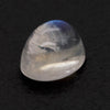 Moonstone gemstone on black background