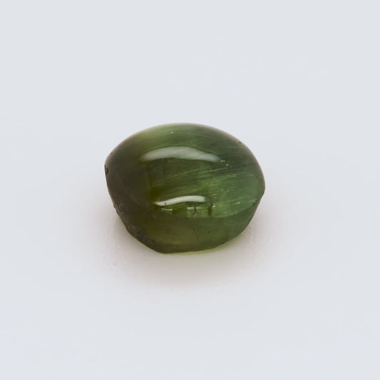 Round Cabochon Green Cat’s Eye Tourmaline, 3.70ct