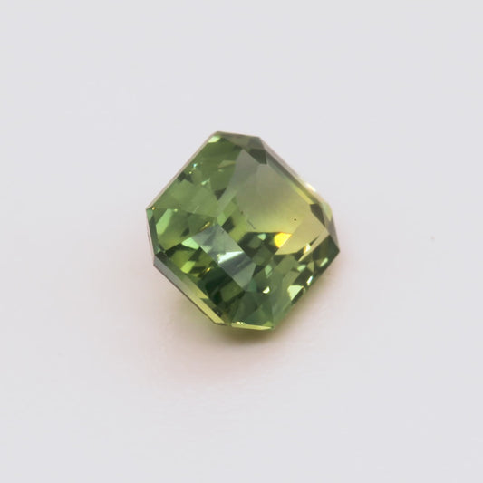 Emerald Cut Green Sapphire, 0.74ct