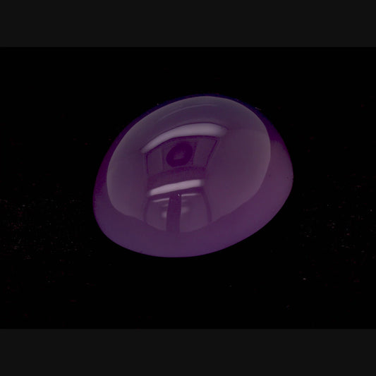 Oval Cabochon Violet Chalcedony, 14.70ct