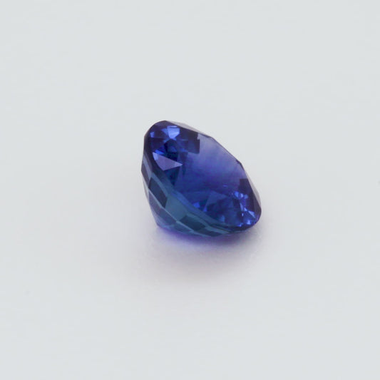Round Faceted Blue Sapphire, 1.10ct