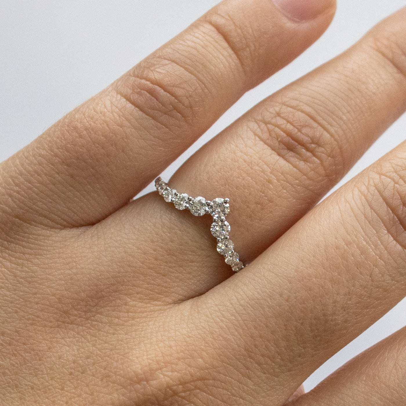 Chevron Diamond Band