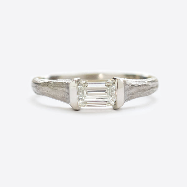 Baguette Diamond Ring in Platinum