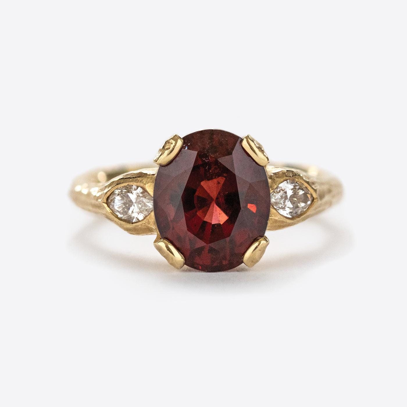 Red Spinel Ring in 18k Yellow Gold
