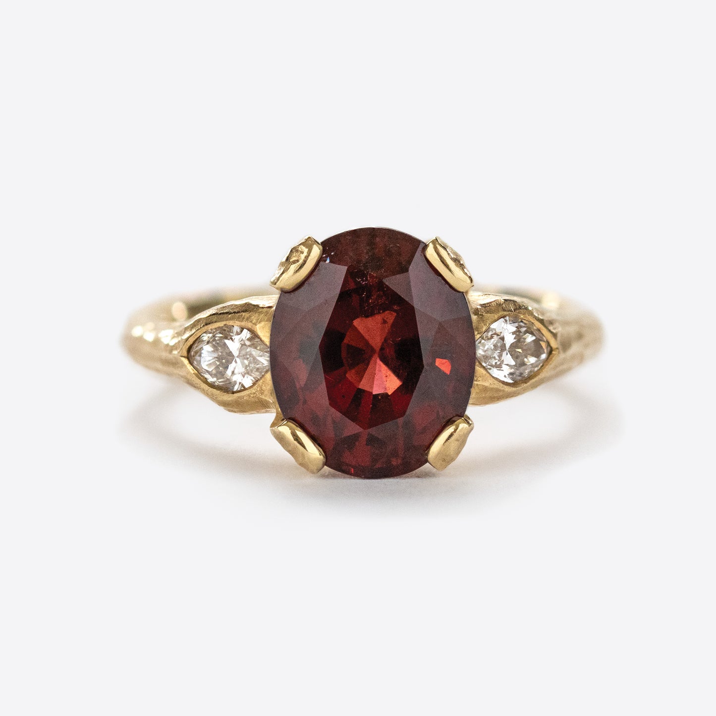 Red Spinel Ring in 18k Yellow Gold