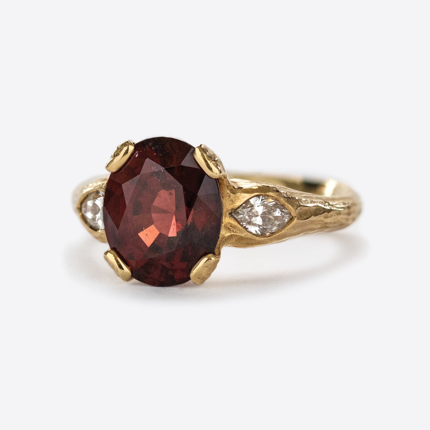 Red Spinel Ring in 18k Yellow Gold